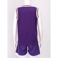 thumbnail image 3 of JanJean Kids Girls and Boys Unisex Football Basketball Training Outfits Sports Tank Tops and Shorts Purple 90, 3 of 7