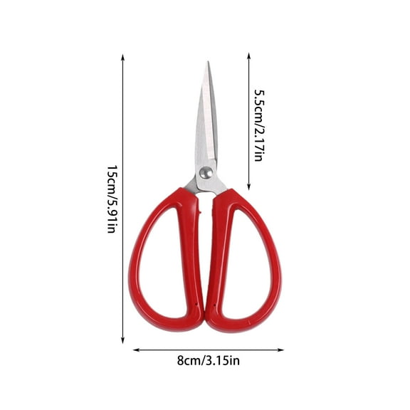 RyanK Scissors Stainless Steel Household Scissors For Office And Study Students Cutting Plastic Handles Cutting Fabrics Cutting Thread Ends Pointed DIY Small Scissors