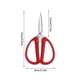 thumbnail image 2 of Tijeras de acero inoxidable de 6 pulgadas | Cuchillas puntiagudas de precisión | Mango Rojo Ergonómico | Corte de hilo para hogares, oficinas, tejidos y hilos de alta resistencia Agarre duradero y, 2 of 5