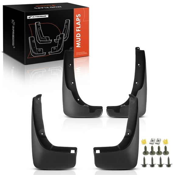 A-Premium Splash Guards Mud Flaps Mudflaps Compatible with Toyota RAV4 Base Sport L 2000-2005 Front & Rear 4-Pcs Kit