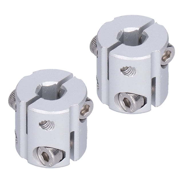 Acoplador de eje de aleación de aluminio, orificio hexagonal, Acoplamiento de eje Flexible de alta carga para piezas de conexión de 8mm a 12mm, 2 uds.