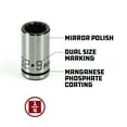thumbnail image 2 of Powerbuilt 8 Piece 1/4 Inch Drive Universal Socket Set with Tray - 642053, 2 of 6