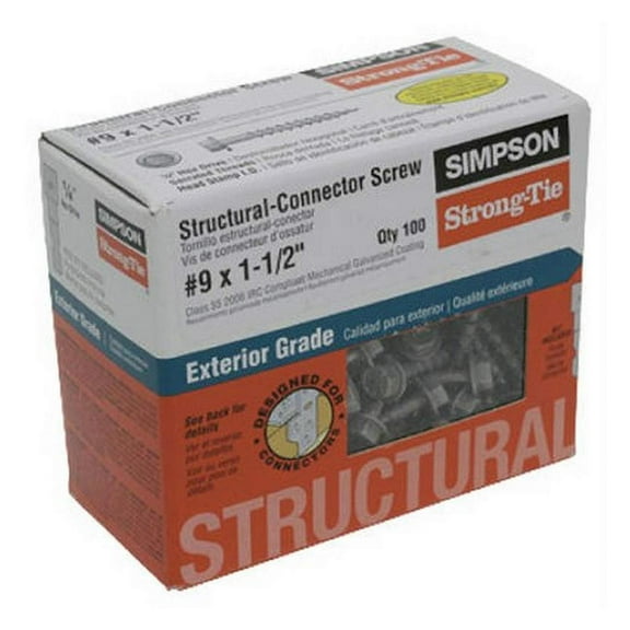 Gexandy SD9112R100-3PK - #9 x 1-1/2" Connector Screws, 3 Sets of 100 Pack