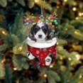 thumbnail image 1 of Adorno navideño de perro, letrero colgante de madera para árbol de Navidad, estatuas, decoraciones, colgante, regalo, 1 of 4