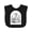 AB-Black, variant on Inktastic Bookworm Dragon Book Lover Girls Baby Bib