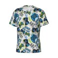 thumbnail image 5 of Vsdgher Game All Day Print Men's Dry Fit Mesh Athletic Shirts Moisture Wicking Tennis T-Shirt Tops, 5 of 9