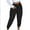 Black, variant on Bigersell Womens Joggers, Elastic Waist Casual Loose Pants with Pockets Zipper Closure Full Length Pants Trousers High Waisted Slim Leg Sweat Pants KhakiM