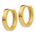 thumbnail image 2 of Real 14kt Yellow Gold Round Hinged Hoop Earrings; for Adults and Teens; for Women and Men, 2 of 4