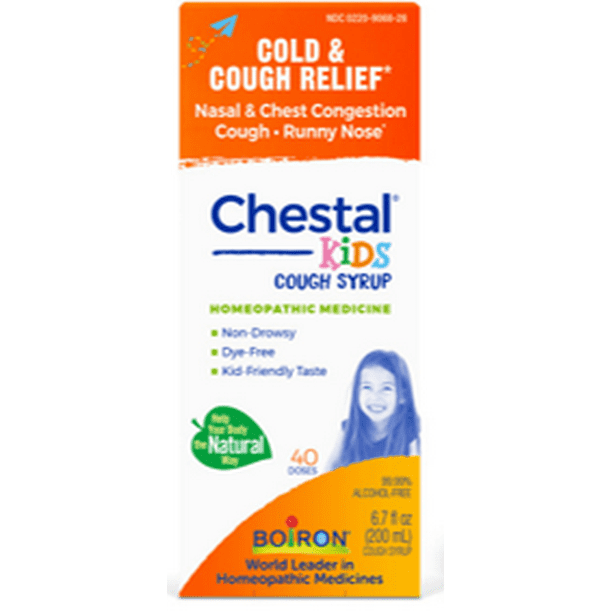 Boiron Chestal Kids Honey Cough Syrup, Homeopathic Medicine for Cough &  Chest Congestion, Multi-Symptom Formula, Dry & Productive Cough,  fl oz  