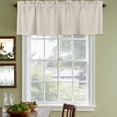 thumbnail image 4 of Ivory White Valances for Windows, Decorative Rod Pocket Window Valance Curtains, Modern Pure Ivory White Short Curtain Drapes for Kitchen/Bathroom/Living Room, 2 Panels, 42" W x 12" L, 4 of 8