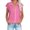 Hot Pink, variant on Tittly Button Down Shirts Womens Shirts Ladies Casual Solid Color Breathable Single Breasted Shirts Women's Short Sleeve Tops Cotton And Linen Short Sleeve Shirts Tshirts Shirts Coffee L
