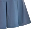 thumbnail image 3 of Vestido Plisado Corto De Mujer Vestido Plisado De Cintura Elástica De Color Puro De Talle Alto Para Verano Primavera Otoño Azul M, 3 of 5