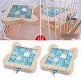 thumbnail image 1 of 2 Piezas De Juguetes De Hamster Platform Cage Stand Toy Cage Accesorios Para Fernando Plataforma Hamster de madera, 1 of 8