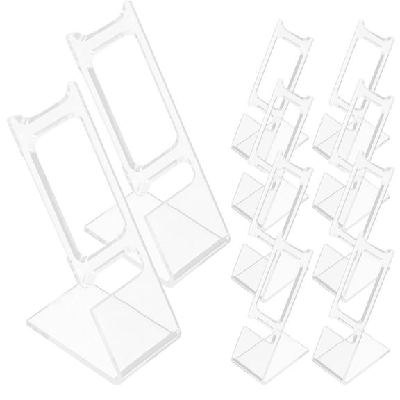 WHAMVOX Transparent Plastic Watch and Bracelet Display Stand for Elegantly Showcasing Jewelry at Home or Store