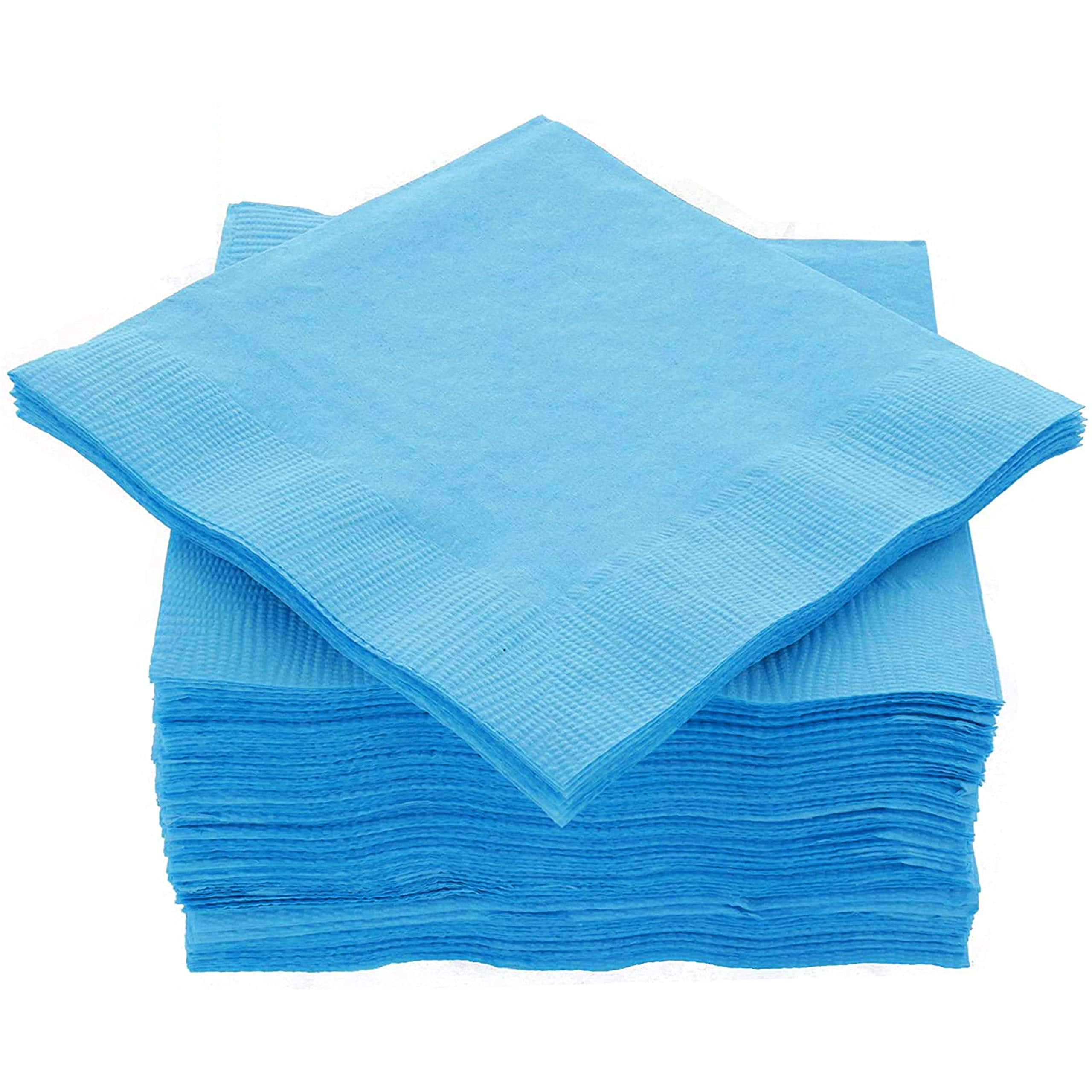 Cocktail Napkins Disposable, Blue Beverage Napkins Soft and Absorbent ...