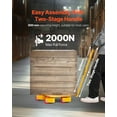 thumbnail image 6 of VEVOR Machine Skate, 8800 lbs Machinery Moving Skate, Machinery Mover Skate with 360° Rotation Cap and PU Swivel Rollers, Heavy Duty Industrial Machinery Mover with Handle for Warehouse, Workshop, 6 of 9
