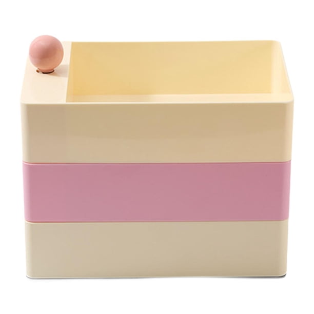 Organizador de joyas jinwen Joyero Giratorio Caja Portátil Rosa