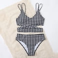 thumbnail image 6 of Laipiong Girls Two Piece Swimwear 2026 Hawaiian Fashion Stripe Print Summer Bikini Tankini Swimsuit for Youth Kids Beach Vacation Bathing Suits, 6 of 8