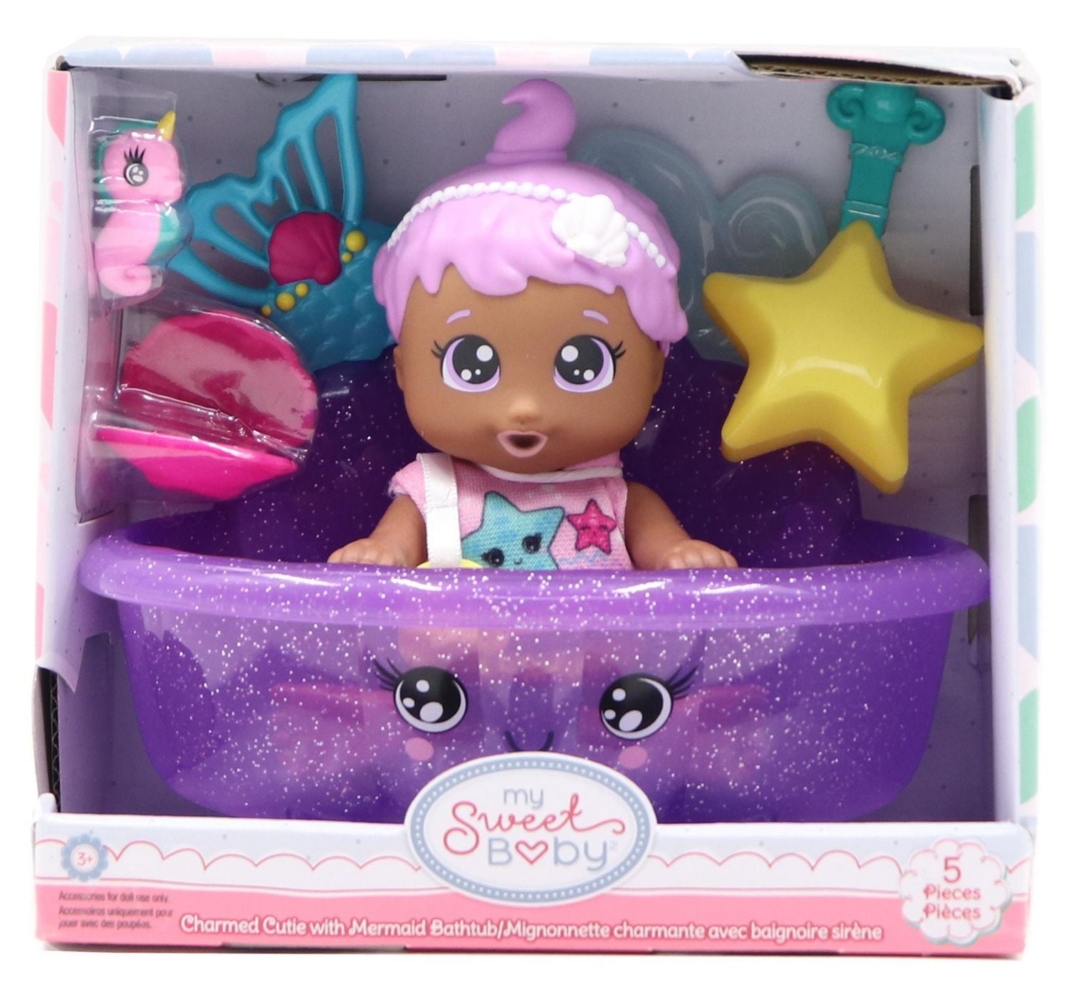 My Sweet Baby 5-Inch Charm Cutesies Mermaid Play Set