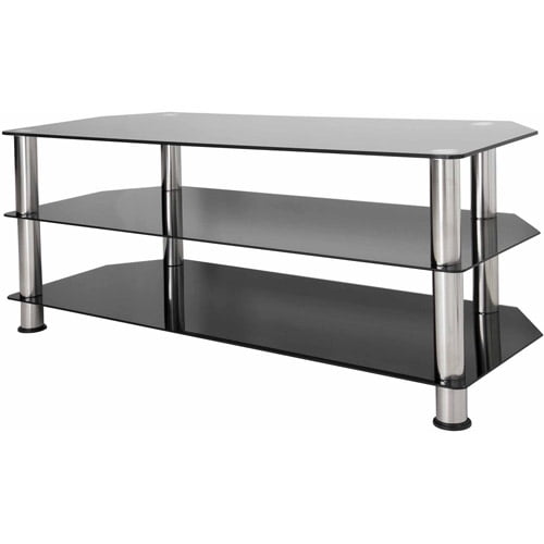 AVF Entertainment Centers and Stands Glass and Chrome TV Stand for up