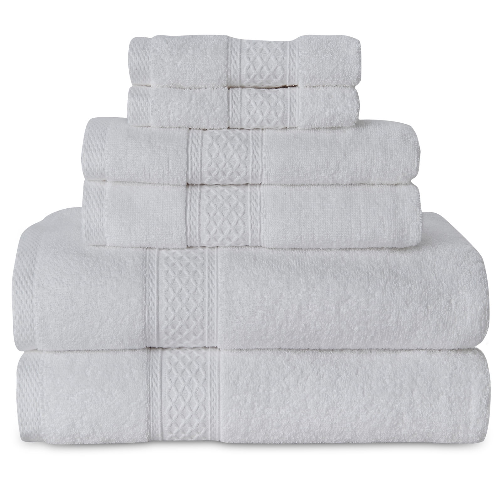 Ensemble de 6 Serviettes de Bain 100% Coton Lilac - Acomoda Textil