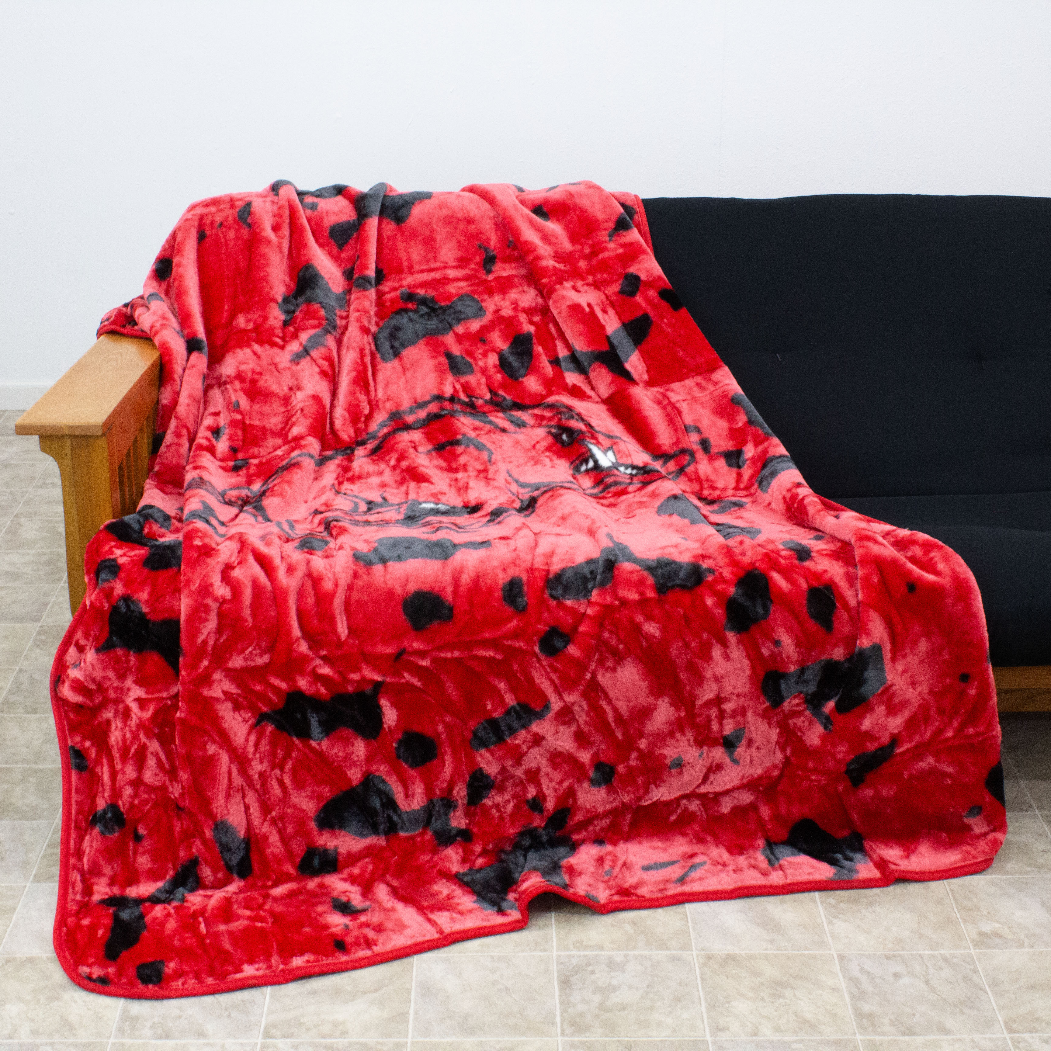 College Covers Arkansas Razorbacks Huge Raschel Throw Blanket, Bedspread, 86" x 63" - image 4 of 8