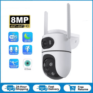 Securexpert 4K 8MP Dual Lens Wifi Camera Outdoor PTZ Night Vision Human Detection Track Alarm Security Protection Surveillance IP Cam