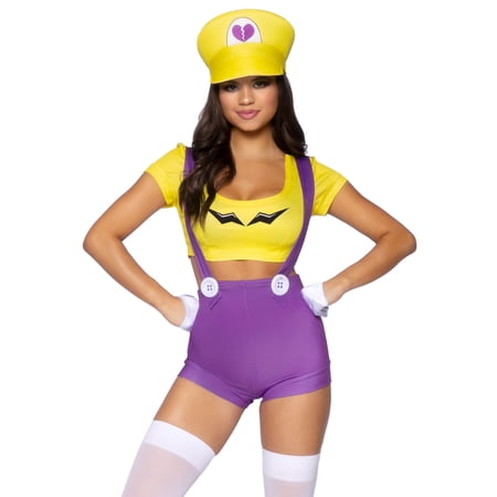 Leg Avenue Women's 3 Piece Gamer Villain Costume