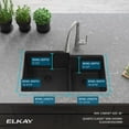 thumbnail image 4 of Elkay Elgulbo3322 Quartz Classic 33" Undermount Double Basin Quartz Composite Kitchen Sink, 4 of 7