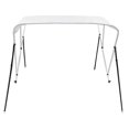 thumbnail image 5 of vidaXL 3 Bow Bimini Top White 183x196x137 cm, 5 of 5