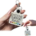 thumbnail image 2 of Llavero de apoyo emocional con corazones y arcoíris, colorido llavero para coche, diseño duradero y fácil de llevar, estética vibrante, regalo ideal, tamaño compacto, amuleto antiestrés, accesorio de, 2 of 9