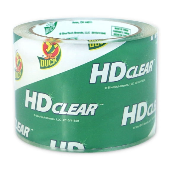 Duck Brand HD Packaging Tape [Clear to the Core]: 3 in. x 54.6 yds. (Clear)