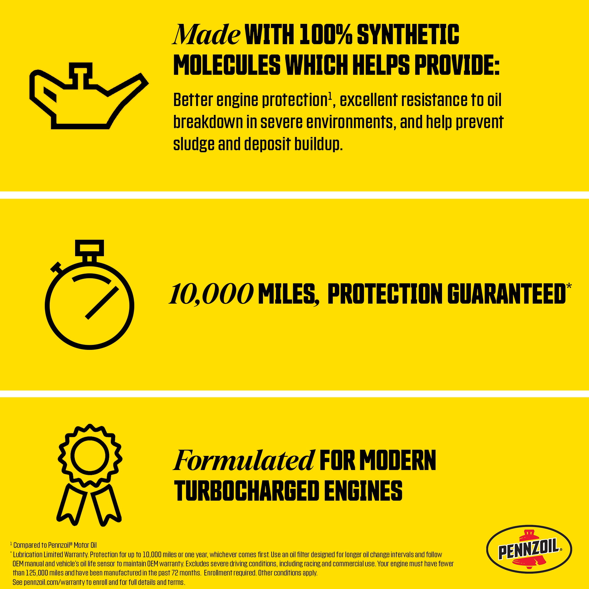 Pennzoil Full Synthetic 5W-30 Motor Oil, 5 Quart - Walmart.com Pennzoil Full Synthetic 5W-30 Motor Oil, 5 Quart - Walmart.com