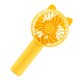 thumbnail image 5 of Mini ventilador de mano Ventilador personal 3 Velocidad ajustable Bajo ruido Ventilador de bolsillo pequeño Ventilador de mano portátil para mochilero Amarillo perfecl Mini ventilador de mano, 5 of 8