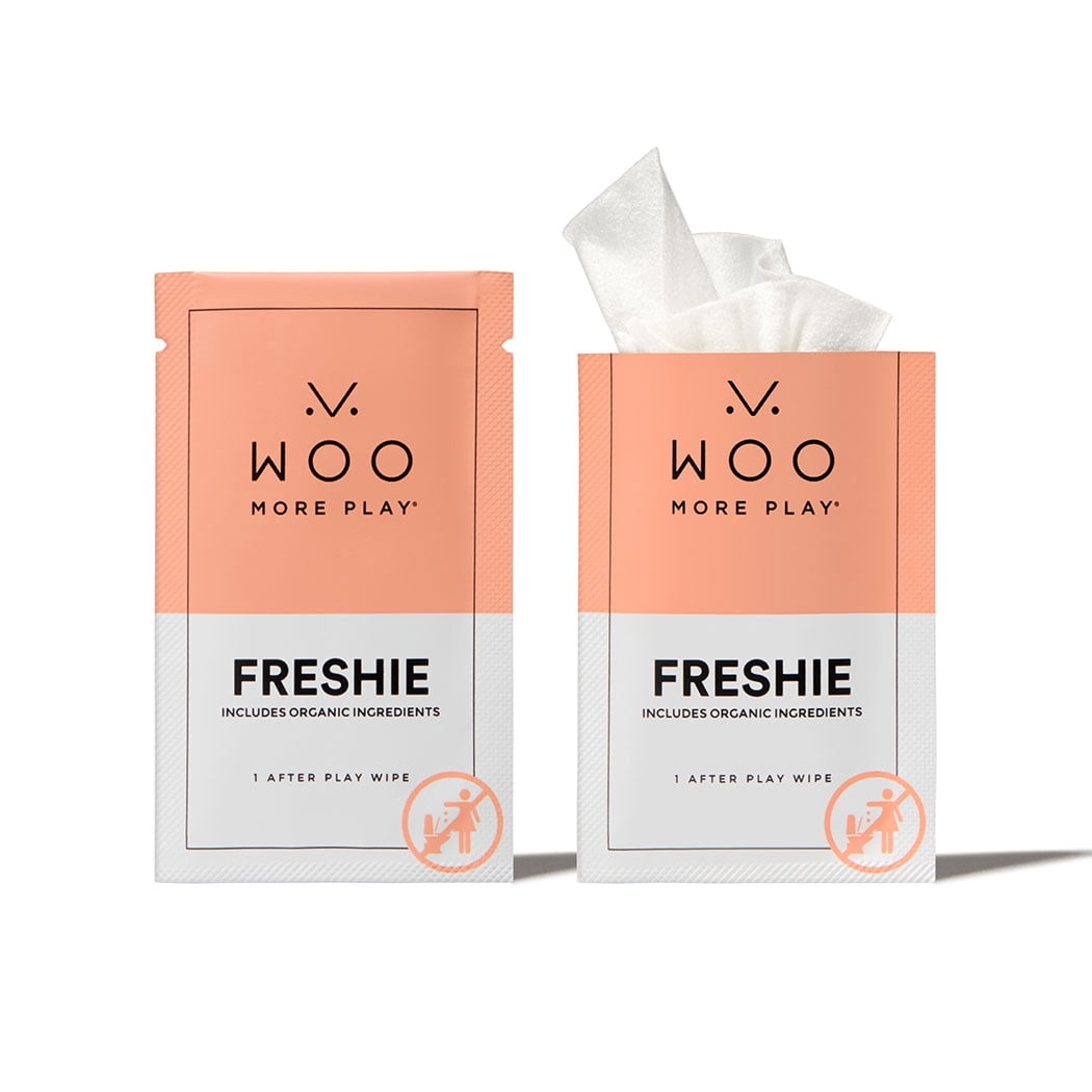 Woo More Play Freshies: All-Natural Feminine Intimate Wipes - 20 pack