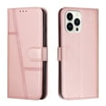 thumbnail image 2 of Compatible for iPhone 13 Pro Wallet Case,[Magnetic Closure][Kickstand][Wrist Strap][Card Holder Slots] RFID BlockingTPU Interior Protective PU Leather Folio Flip Shockproof Cover,Rosegold, 2 of 11