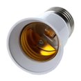 thumbnail image 1 of E27 To E27 Bulb Holder Silver Tone White Adapter Extender, 1 of 3