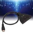 thumbnail image 1 of HD Multimedia Interface Switch, Button Control 4K 60Hz 3 In 1 Out HD Multimedia Interface Splitter  For TV For Projector, 1 of 8