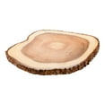 thumbnail image 2 of Round Natural Acacia Serving Board - Varnished, Bark Edges - 9" x 9" x 1 1/2" - 1 count box, 2 of 3