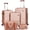 Champagne, variant on 5 Piece 20/24/28 Inch Hardside Luggage Set, Expandable Suitcase with Spinner Wheels & TSA Lock, Carry on Luggage Set with Travel Bags