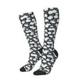 thumbnail image 2 of Daiia Sports Socks Daisies Flowers Printed Novelty Crew Socks for Men Women Knee High Socks Cotton Socks Soft & Breathable Support Unisex Socks, 2 of 9