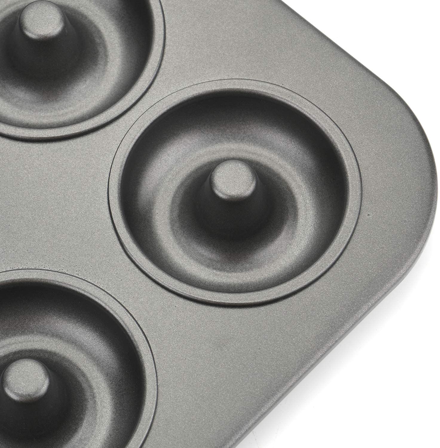 YSTDHL 2 Pack 12-Cavity Non-stick Donut Pan, Carbon Steel Donut Baking Pan for Muffin, Cake, Dessert, Mini Bagel Mold Donut Trays for Oven, Microwave, Freezer Safe