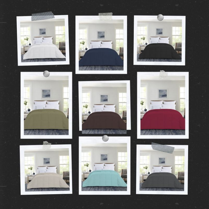 1-Piece Down Alternative Comforter - Soft Lightweight Microfiber Comforter – Hypoallergenic, Breathable, Year-Round Use Bedding
