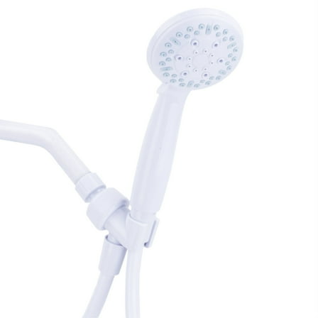 Homewerks White Plastic 3 settings Handheld Showerhead 1.8 gpm