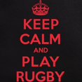 thumbnail image 3 of CafePress - Keep Calm Play Rugby Men's Dark Pajamas - Men's Dark Loose Fit Cotton Pajama Set, 3 of 7