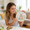 thumbnail image 3 of ZMYFlora Easter Bunny Embroidery DIY Kit For Beginners With 7.8 Inch Hoop Handmade Craft Supplies Easter Basket Stuffers Spring Decor,C, 3 of 5