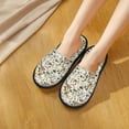 thumbnail image 5 of KLL Mushroom Garnish Slippers for Women Men House Slip on Indoor Outdoor Bedroom Furry Fleece Lined Ladies Comfy Anti-Skid Rubber Hard Sole-Large, 5 of 8
