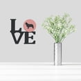 thumbnail image 2 of Carolines Treasures BB3664WALV Newfoundland Checkerboard Pink Metal Wall Artwork LOVE 12X12 multicolor, 2 of 2