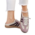 thumbnail image 4 of UDAUDU Womens Sneakers 2026 Fashion Sneakers with Removable Insole Stylish and Lightweight Spring Summer Fall Shoes for Women Casual Non Slip Lace Up Walking Footwear Purple, 4 of 7