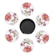 thumbnail image 3 of Posavasos de cuero de 6 piezas, juego de flores con ilustración de acuarela en fondo blanco simple, posavasos para bebidas, posavasos para tazas, regalo de inauguración de la casa, ideal para la, 3 of 7